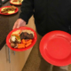 Smaller plates avoid food waste