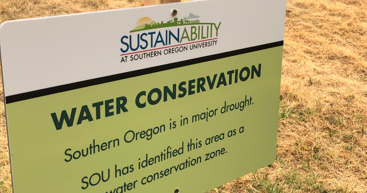 Water conservation zones at SOU are in response to an ongoing drought