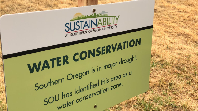 Water conservation zones at SOU are in response to an ongoing drought