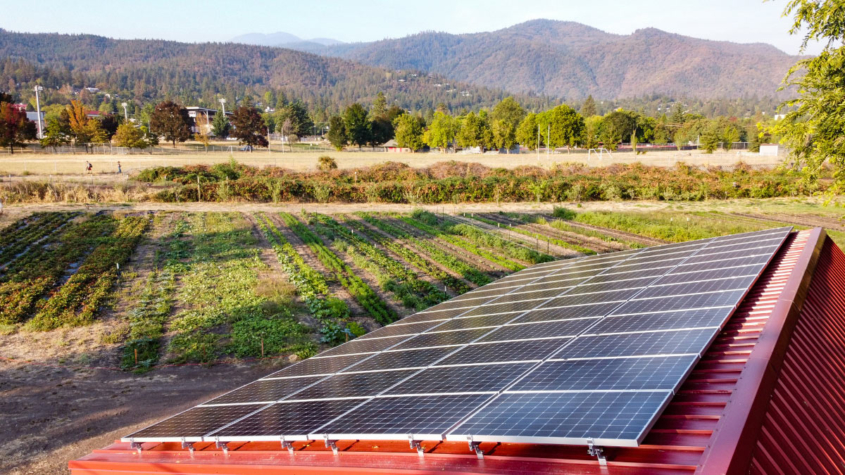 solar arrays installed at The Farm at SOU