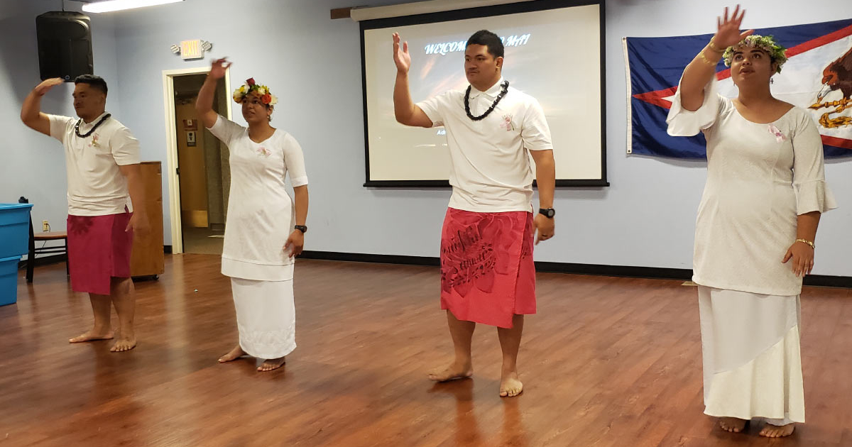 Students from American Samoa celebrated “Lotu Tamaiti”