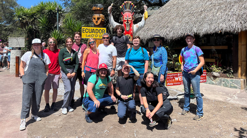 EcoAdventure students and faculty in Ecuador